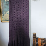 Chasing Unicorns Feels Like Love Crochet Skirt In Purple Potion