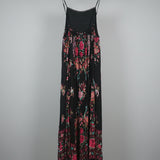 Spell Hotel Paradisio strappy dress in jet colourway S