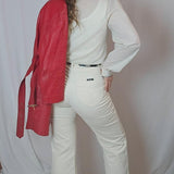 Vintage Embroidered Cotton Blouse – Size 8/10
