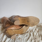 Vintage Dingo Western Boots – Size 6 – Tan Leather
