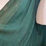 Vintage Emerald Green Asian Brocade Coat robe