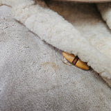 Vintage Shearling Sheepskin Coat – Rustic Cream 8/10