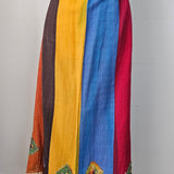 Vintage Rainbow Stripe Skirt – Made in Nepal XL