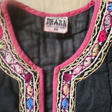 Vintage Embroidered Quilted Vest – Made in India
