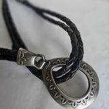 vintage mexican braided leather belt – xl