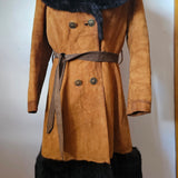 Stephen Dattner London / Melbourne Vintage Suede & Fur Coat — Size XS/S