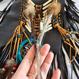 Boho Western Leather Fringe shoulder & belt Bag