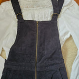 Rolla’s Eastcoast Flare Cord Overalls – Black (Size 26 / AU 8)