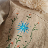 Custom Painted Sheepskin Suede Penny Lane Coat XS/S