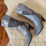 Vintage Italian Leather Western Boots – Size 35.5