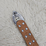 Vintage Red Leather Viper Snake Belt – S/M