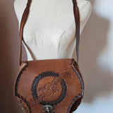 Vintage Tooled Leather Bag