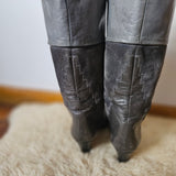 Vintage Italian Leather Western Boots – Size 35.5