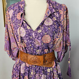 Purple floral boho dress 10