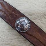 Vintage Gulf n’ Western Leather Belt size 42 unisex