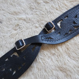 Vintage Hand Tooled Leather Waist Belt – Made in India