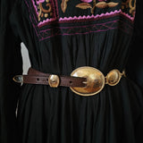Vintage Western Concho Chain Belt – Size 30