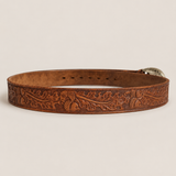 Vintage USA-Made Tooled Leather Eagle Belt