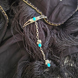 Vintage Navajo Sterling Silver & Turquoise Slave Bracelet – RB Sterling