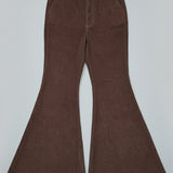 house of skye Brown Bell Bottom Cords  S/M