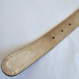 Vintage Escada Leather Belt – Tiger Head Medallions size 40