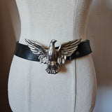 Vintage Eagle Buckle Leather Belt