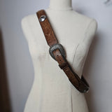 Vintage Gulf n’ Western Leather Belt size 42 unisex