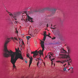Vintage Wrangler Native American Horseback Graphic Tee L