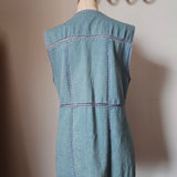 Blue Denim Crochet Vest 10-12