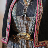 Vintage Embroidered Quilted Vest – Made in India