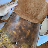Vintage Leather Tooled Bag