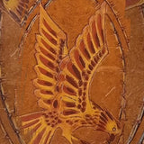 Hand-Painted Tooled Leather Eagle Bag