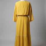 Jens Pirate Booty Earthy Mustard Cheesecloth Dress – M/L