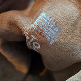 boston babe suede lace-up fringe boots size 39 Brown