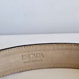 Vintage Escada Leather Belt – Tiger Head Medallions size 40