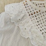 Boho Bird white cotton blouse size 8