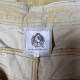 Chasing Unicorns Another Land Tan Velvet Bell Bottoms size L 12/14