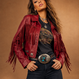 Handcrafted Western Leather Belt with Turquoise Buckle