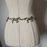 Solid Silver Horse Chain Belt