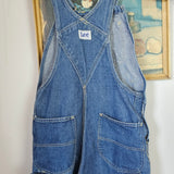 vintage lee denim overalls – classic mid wash – size 30 (best fit au 8–10)