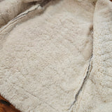 Vintage Shearling Sheepskin Coat – Rustic Cream 8/10