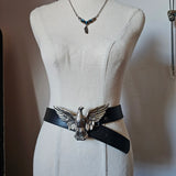 Vintage Eagle Buckle Leather Belt