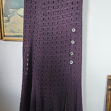 Chasing Unicorns Feels Like Love Crochet Skirt In Purple Potion