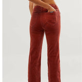 Rollas Dusters Bootcut Cords – Brick | Size 10