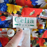 Vintage Celia Ryan Floral Maxi Skirt – 8