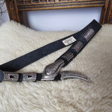 Vintage Aikane Black Leather Snake Belt – As Seen on Chasing Unicorns