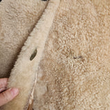 Vintage 70s Shearling Sheepskin Coat | Fits Size 10/12