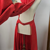 Vintage Barclay Red Pinafore Dress versatile fit
