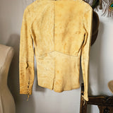Vintage 1970s Suede Beaded Lace-Up Jacket – One of a Kind