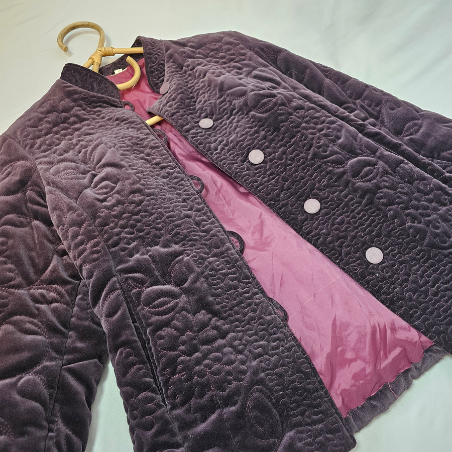 Vintage Quilted Jacket Blazer M